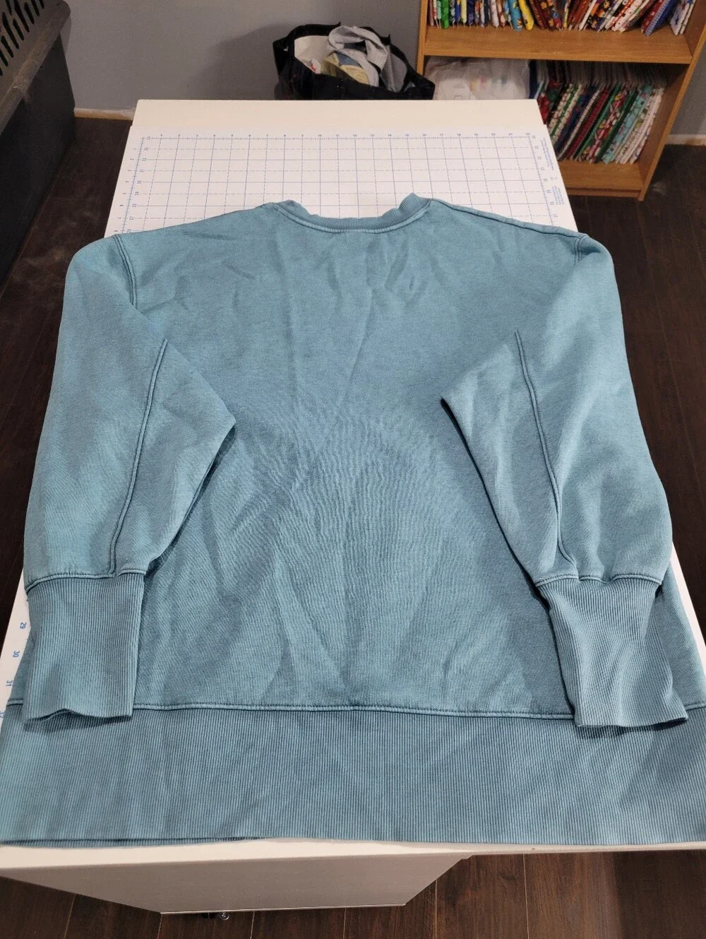 Dusty Teal Crewneck Sweatshirt - Picture 3 of 3